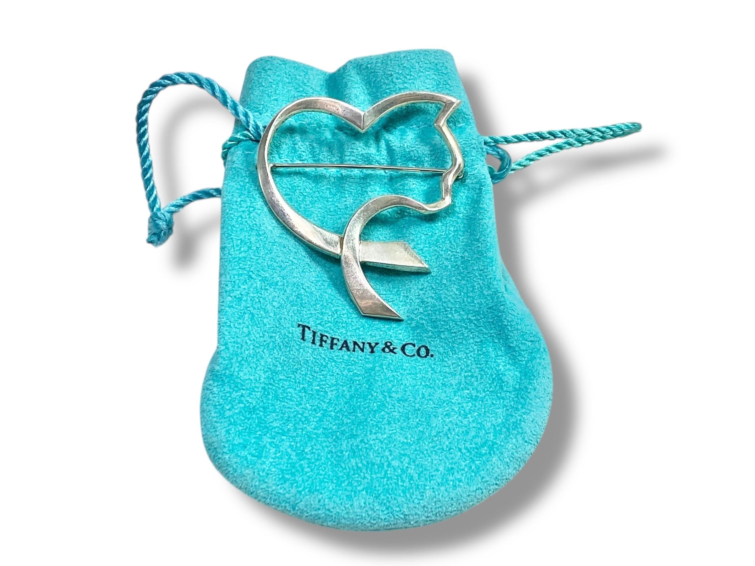 ティファニー パロマ・ピカソ オープンハート キャット ブローチ