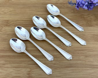 ヴィンテージ シルバーメッキ フルーツトライフルスプーン 6本セット