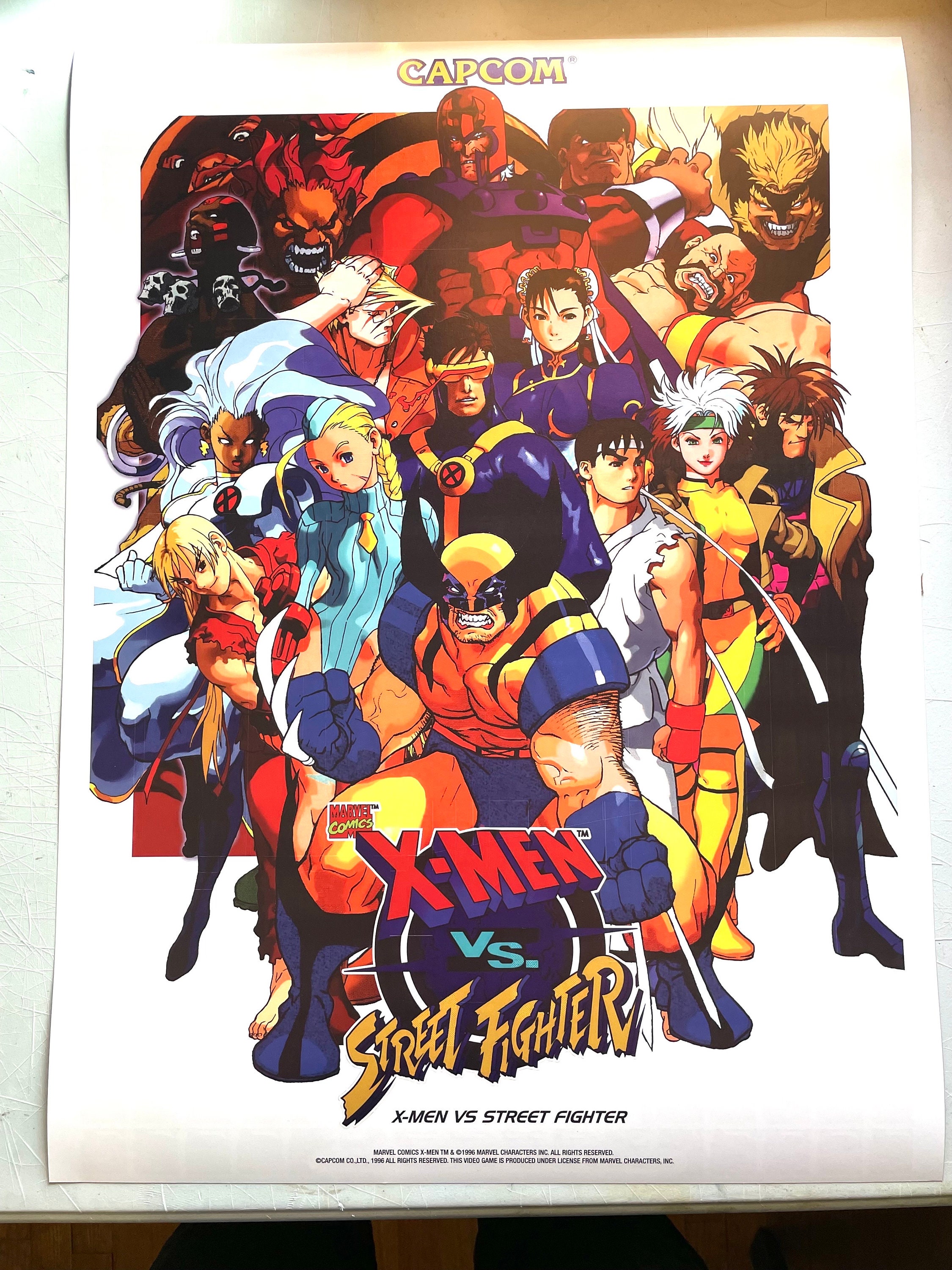 X-men Vs Street Fighter Poster - CPS2 - Etsy