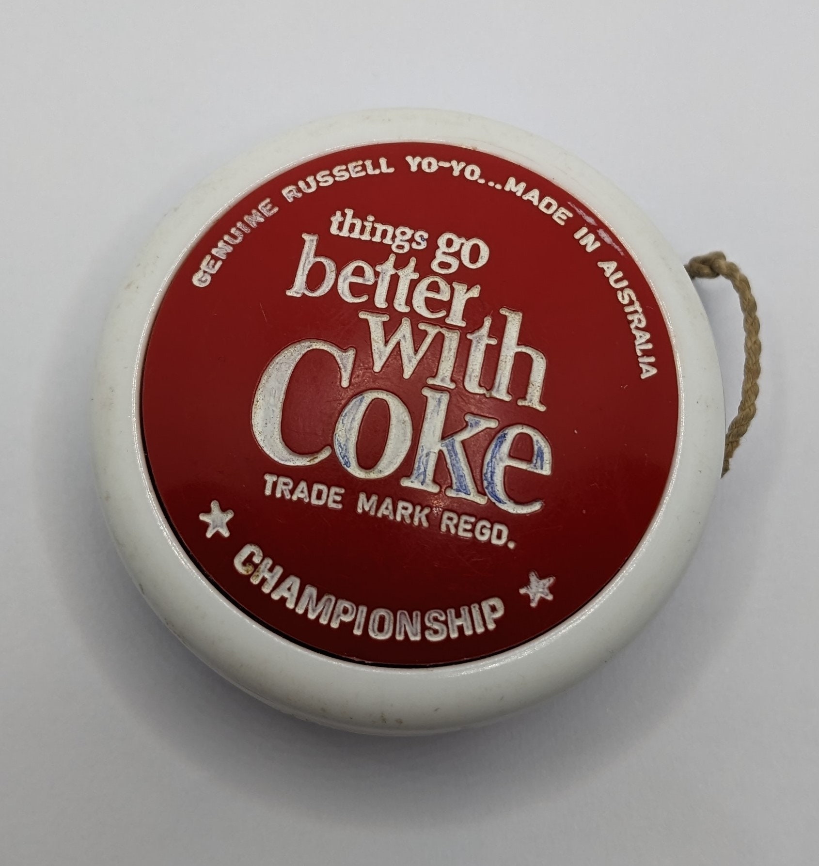 Vintage YOYO RARE 1967 Coke Championship 