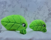 Walking Leaf Plushie, Leafy 1 SMALL and 1 Large - Etsy