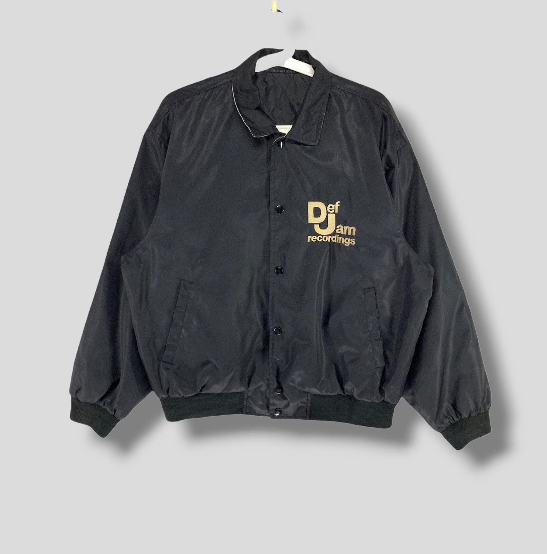 ヴィンテージ 90年代 Def Jam Recordings 刺繍ロゴ ボンバージャケット