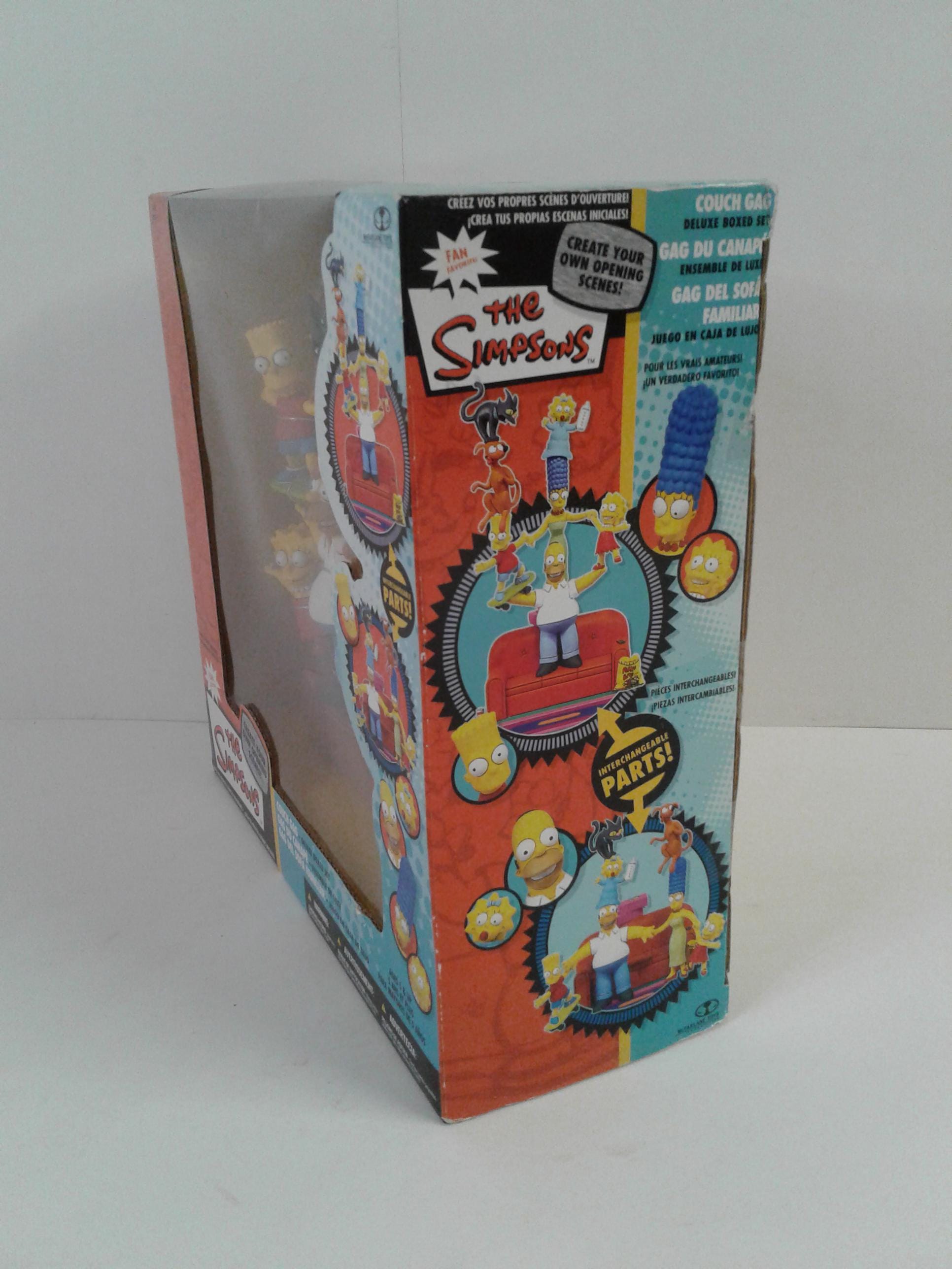 Mcfarlane the Simpsons Deluxe Boxed Set Family Couch Gag Action