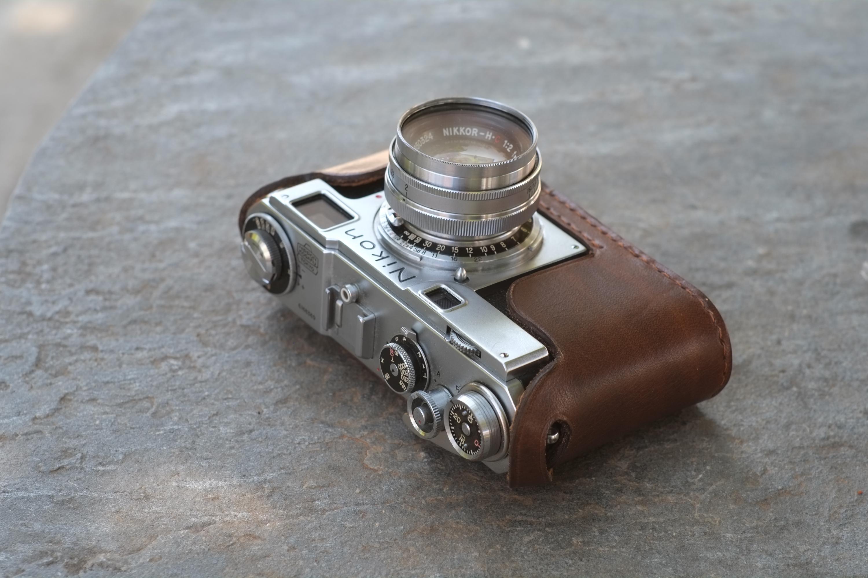 Nikon S S2レンジファインダーカメラ用レザーハーフケース - Etsy 日本