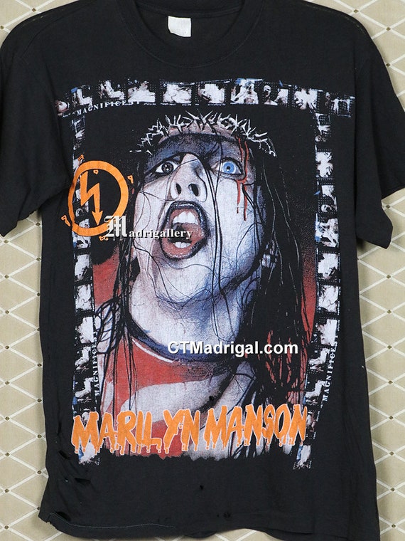 Marilyn Manson T-shirt Vintage Rare Shirt Punk Goth Cradle Filth