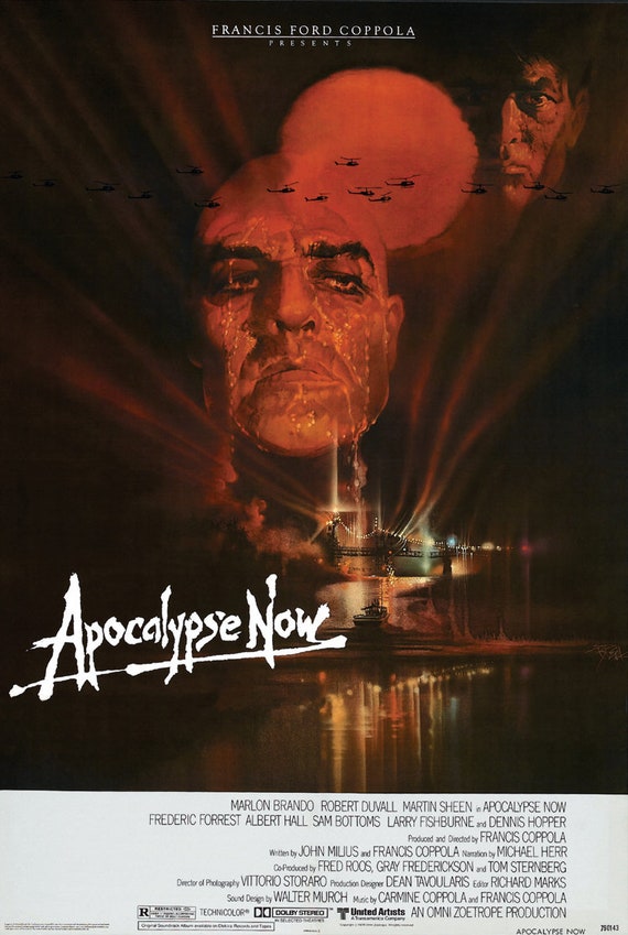 地獄の黙示録 (1979) マーロン・ブランドの映画ポスター復刻版、約