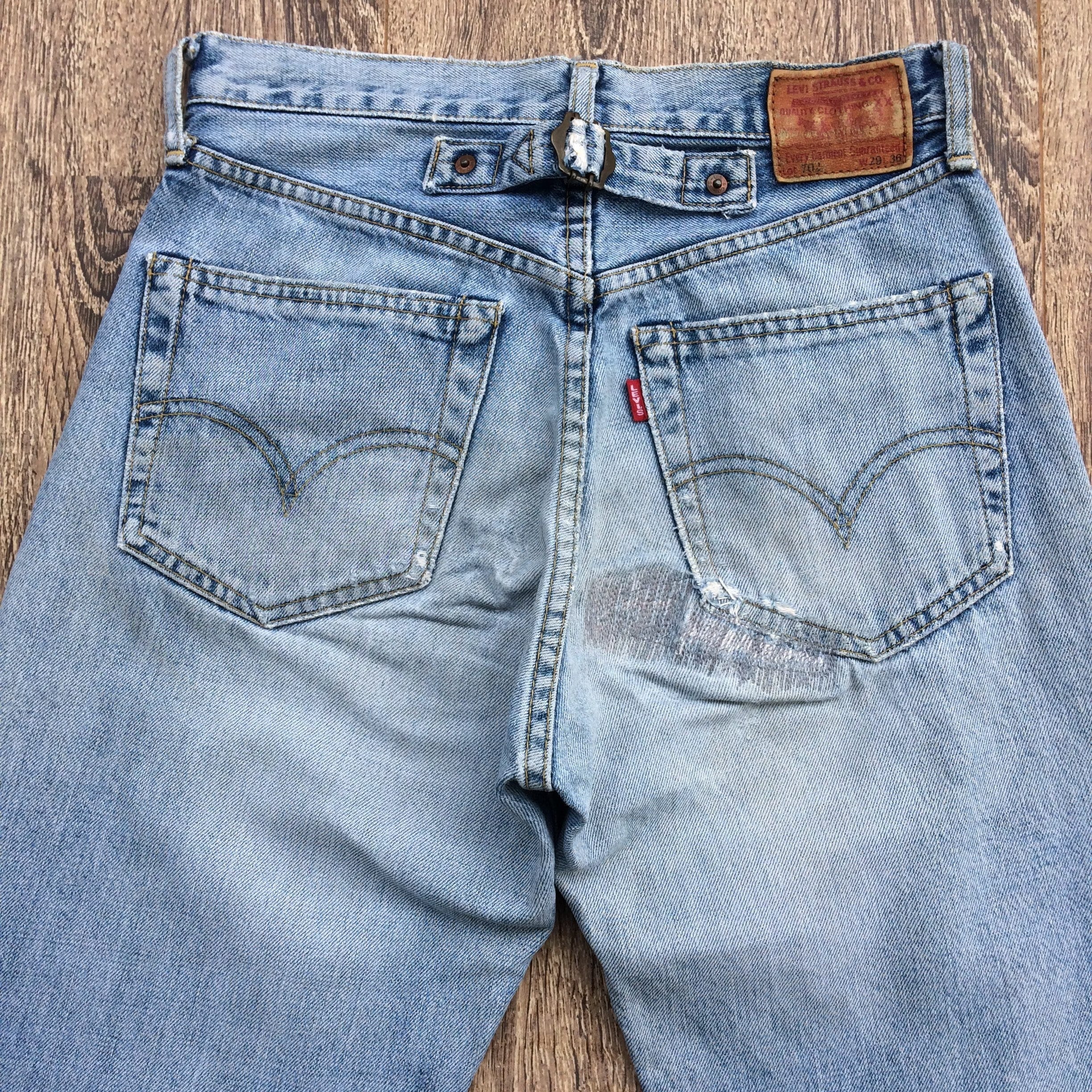 Vintage Levi's 702 Selvedge Denim Jeans: Redline Big E, Size 27