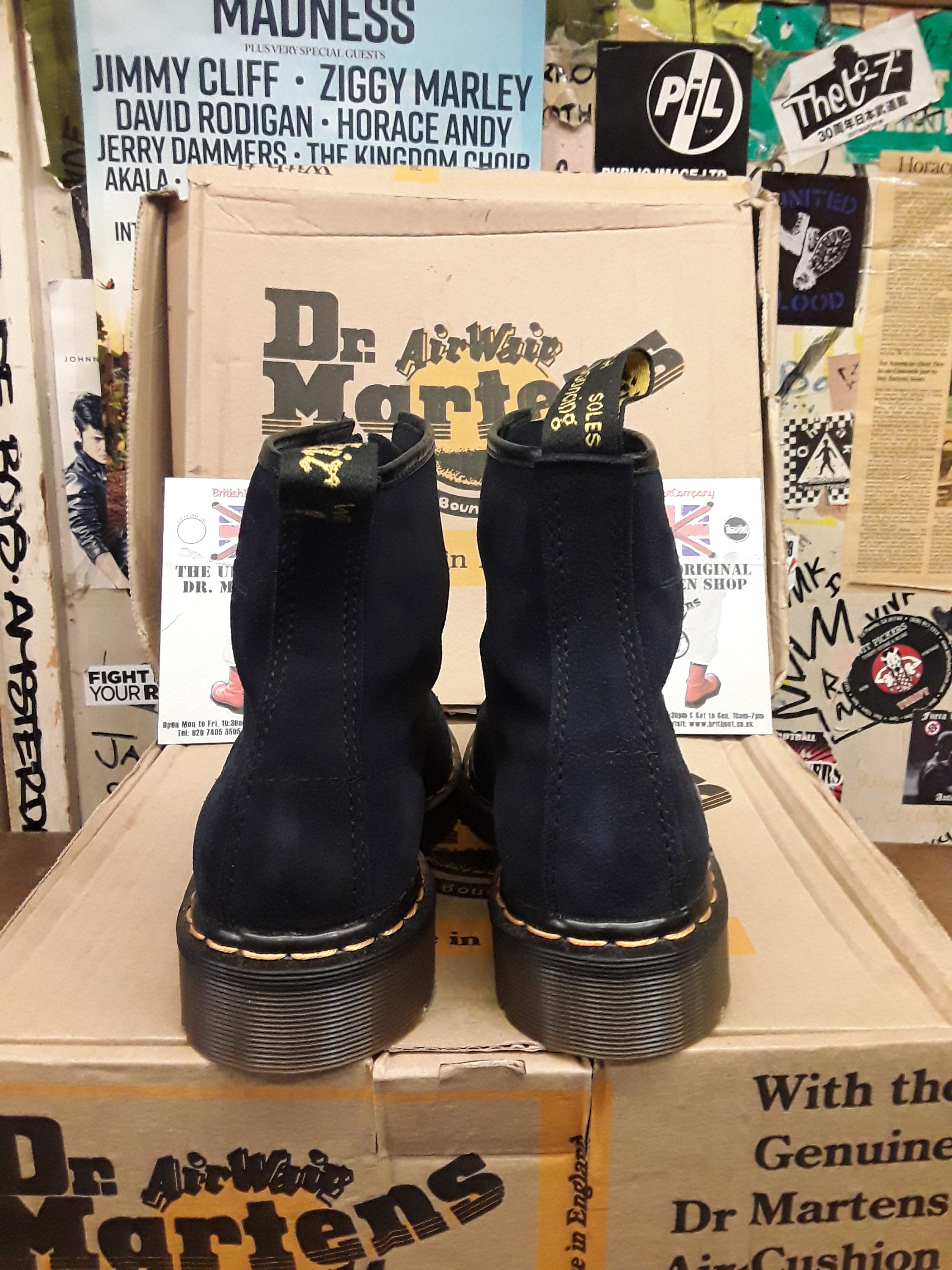 ドクターマーチン、英国製、ブルースエードベロア 1460 - Etsy 日本