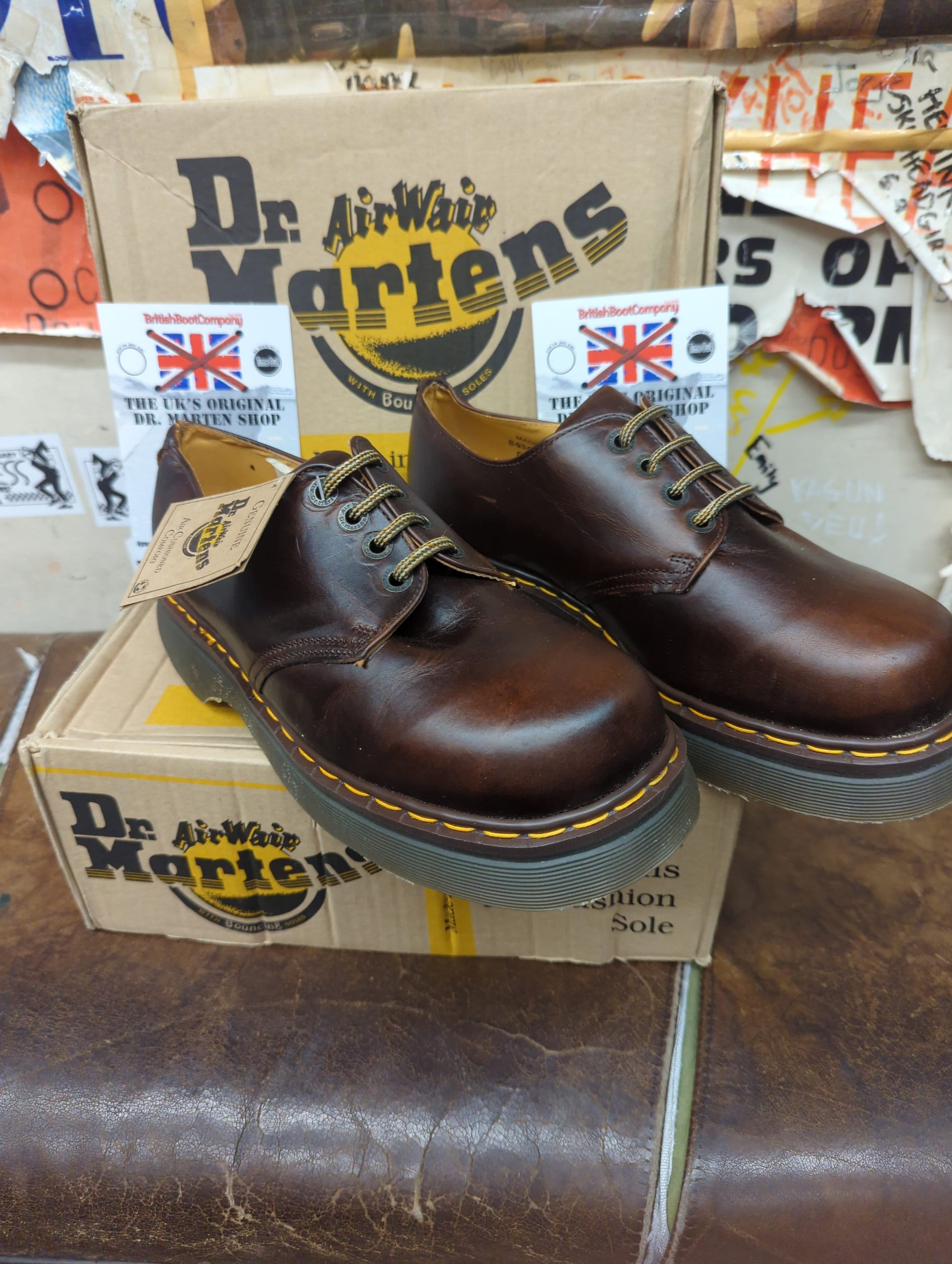 Dr Martens 8434 Gaucho Analine Platform Shoe Made in England Size