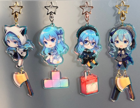 ホロライブVtuber星街すいせいのファンメイドアクリルキーホルダー
