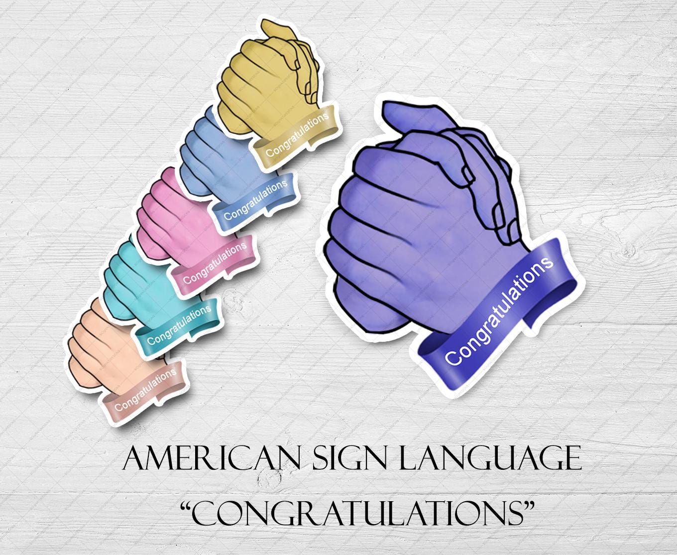 Congratulations Asl - Etsy