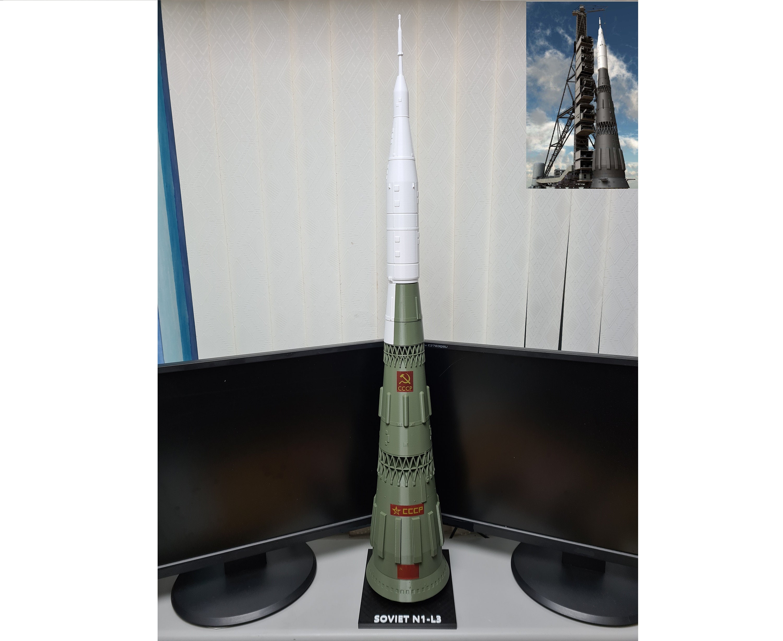 USSR Soviet N1 Model Rocket 1:115 Scale 920mm 36inch - Etsy
