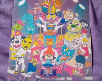 オールマスターズラップ - パラッパラッパーアートプリント - Etsy 日本