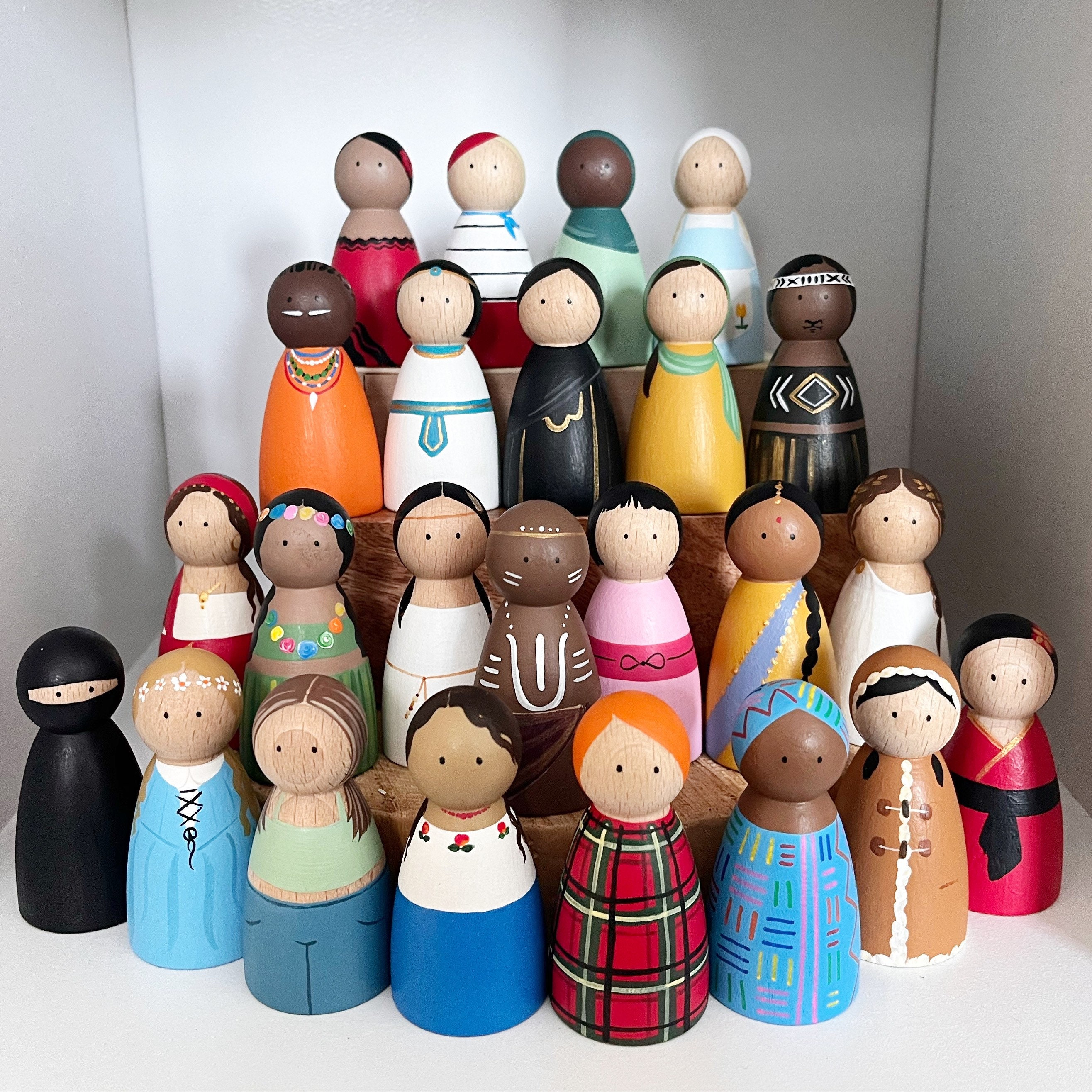 Guys and Girls of the Globe Multicultural Peg Dolls - Learning
