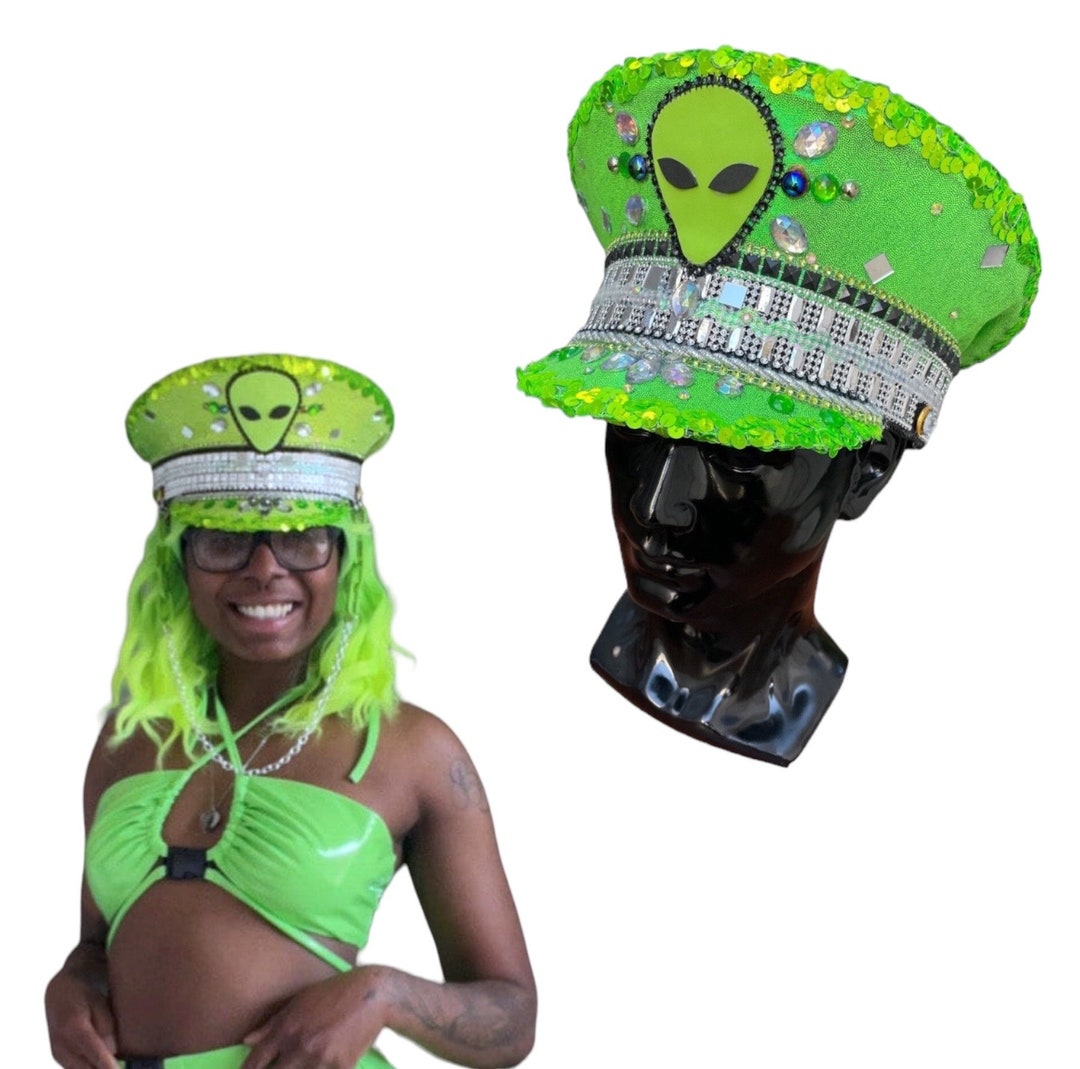 Beam Me up Captain's Hat (made to Order Item): Alien Outfit | UFO