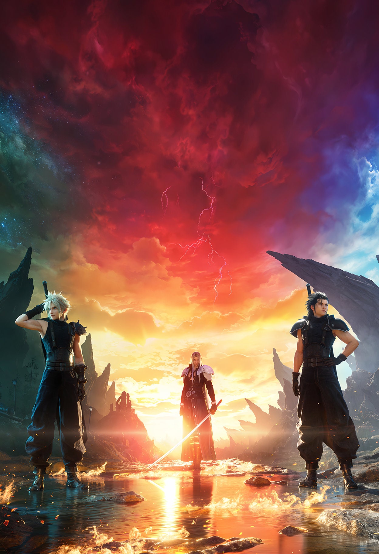 Final Fantasy VII Rebirth - Cloud Zack Sephiroth - Poster 13x19 - Etsy