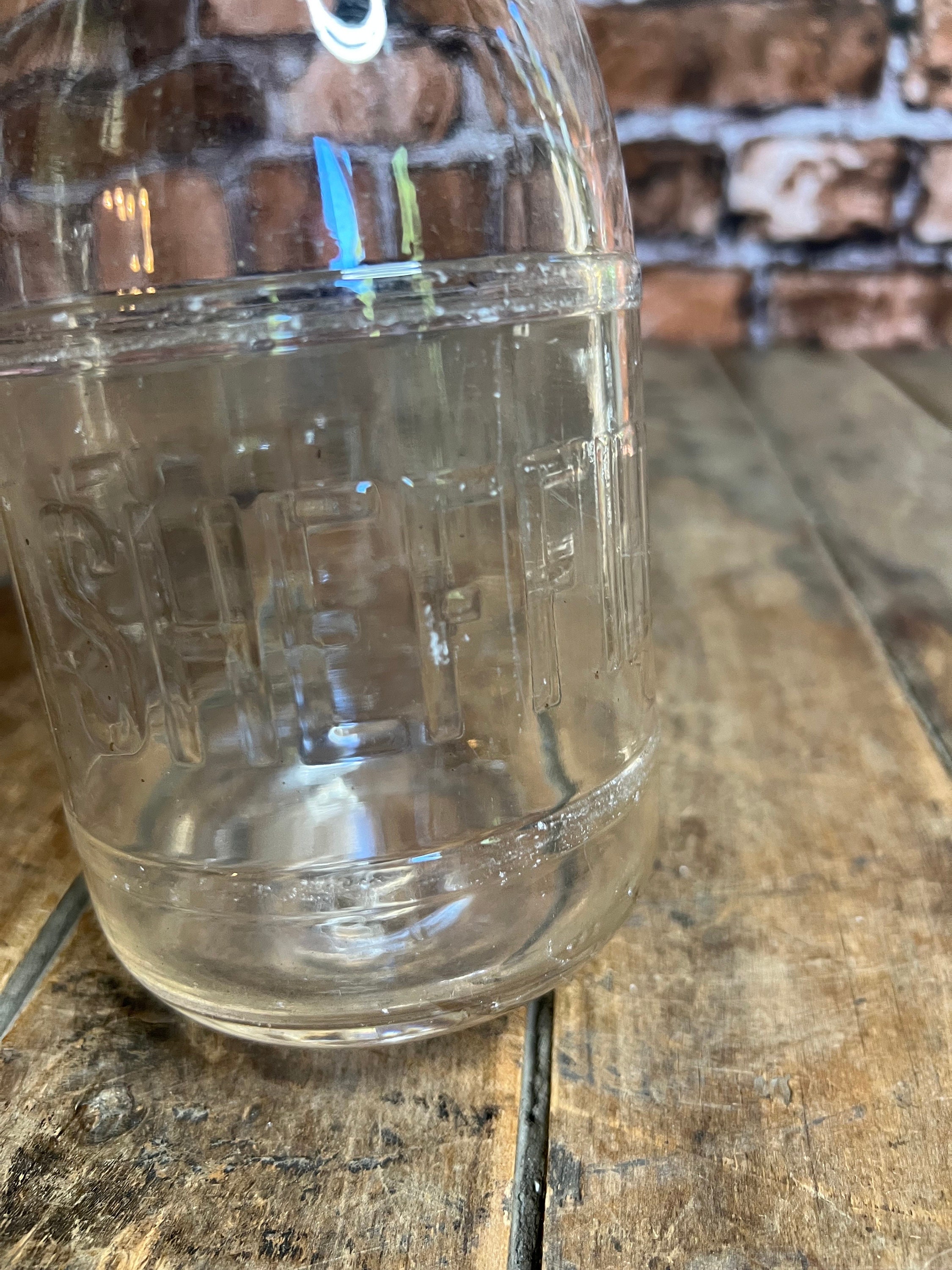 1930年代のアンティーク シェフィールドファームズ エンボス加工ガラス