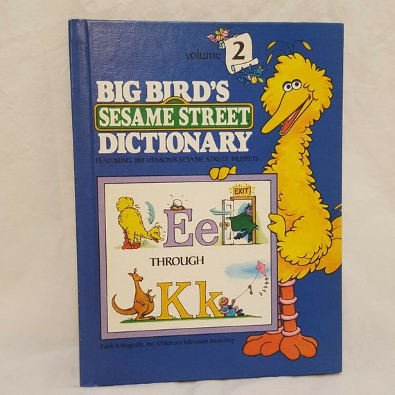 Big Birds Sesame Street Dictionary E - K Book Volume 2 Children