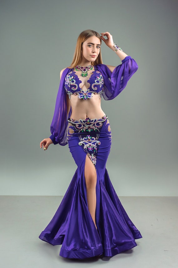 Purple Dream - Professional Belly Dance Costume From Atelier