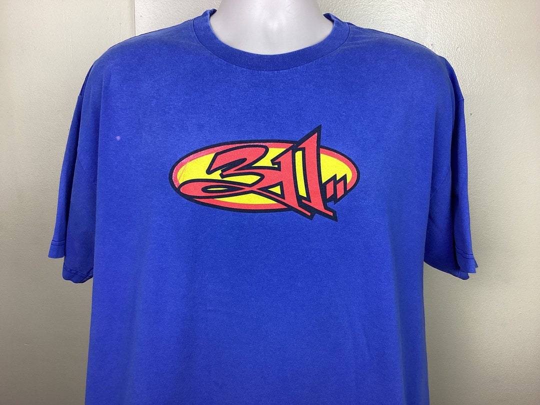 Vtg 90s 311 Three Eleven T-shirt Blue XL Pop Punk Rock Band - Etsy
