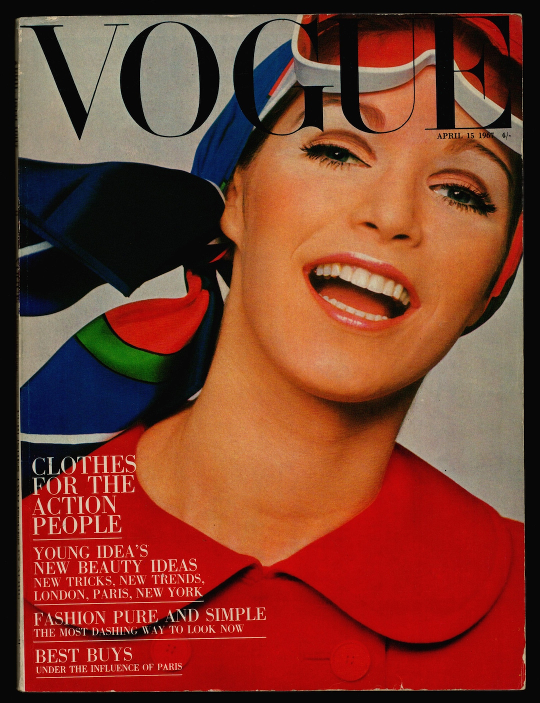 Vogue 1967 8月 twiggy ツイッギー ヴィンテージ雑誌 Vogue 1967 8月