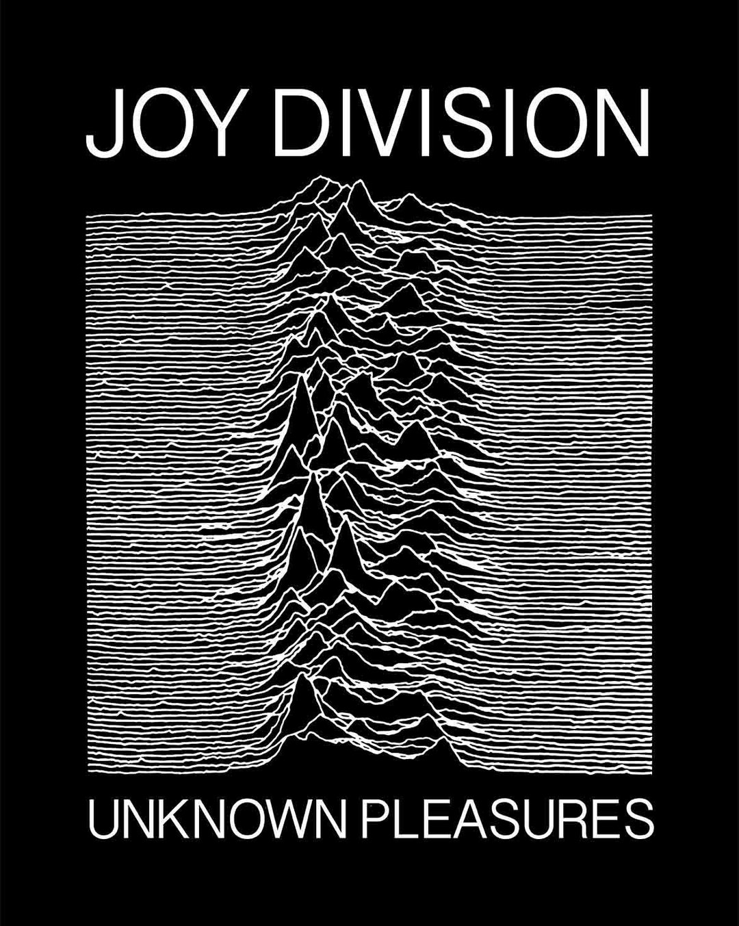 Joy Division Unknown Pleasures poster print record cover art album