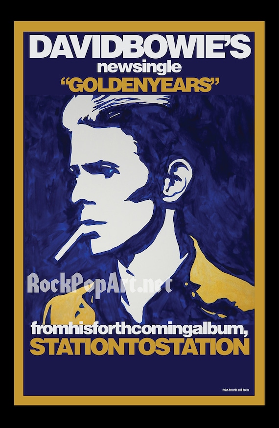 DAVID BOWIE 1975 'golden Years' Single Promo Poster Re-imagines