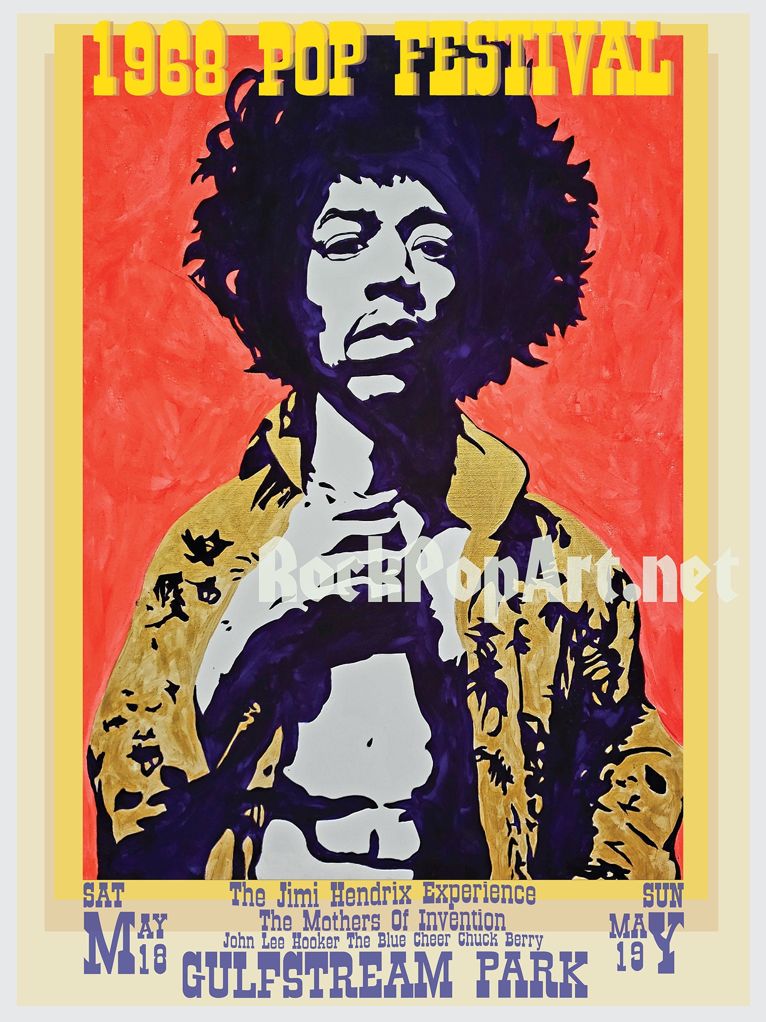 1968 POP FESTIVAL Miami Concert Poster Re-imagines the Original