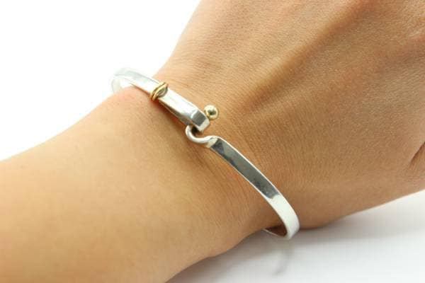 希少な1997年製ティファニー18金ゴールド＆シルバーフック＆アイ