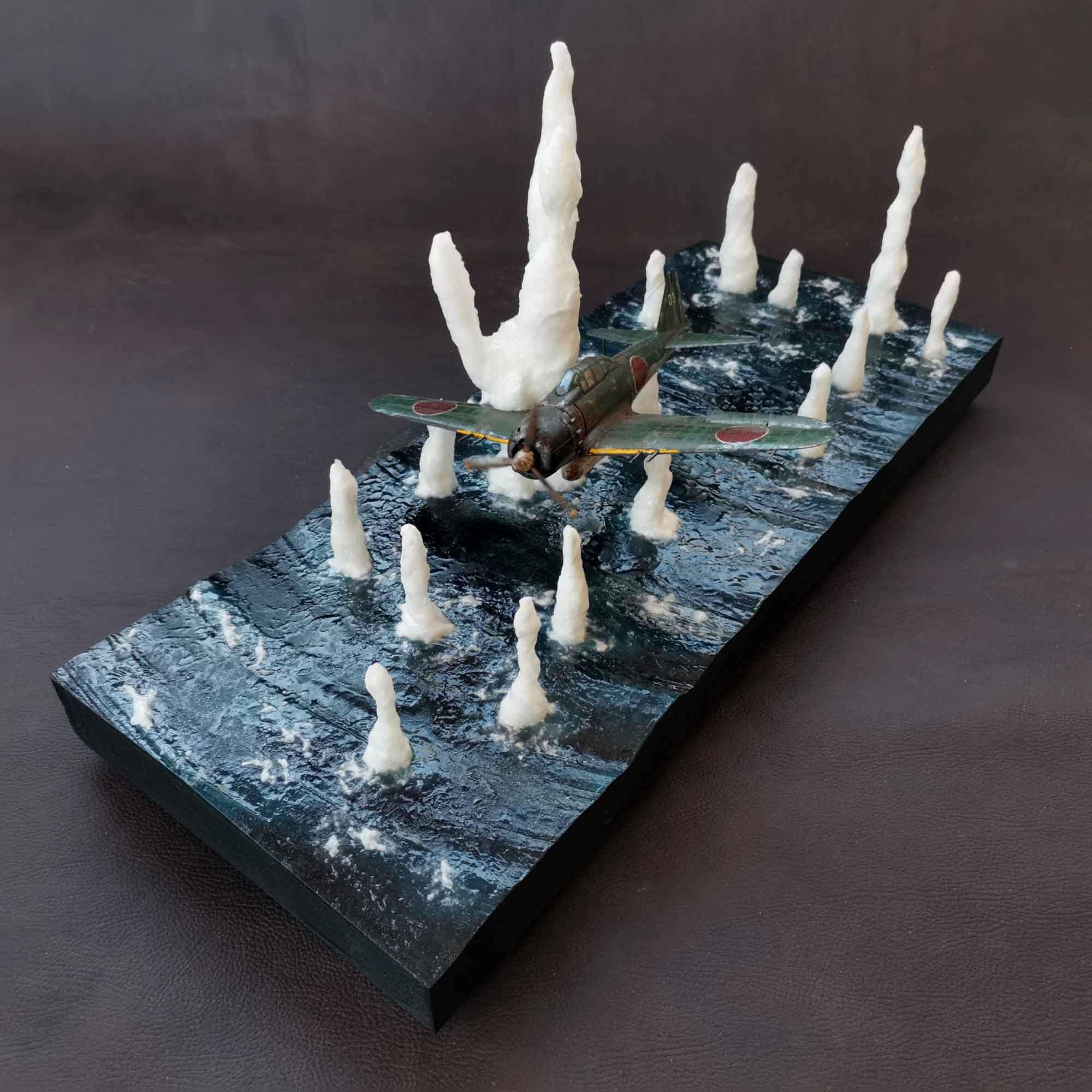 三菱 A6M 零戦ジオラマ。 1/48スケール。 - Etsy 日本