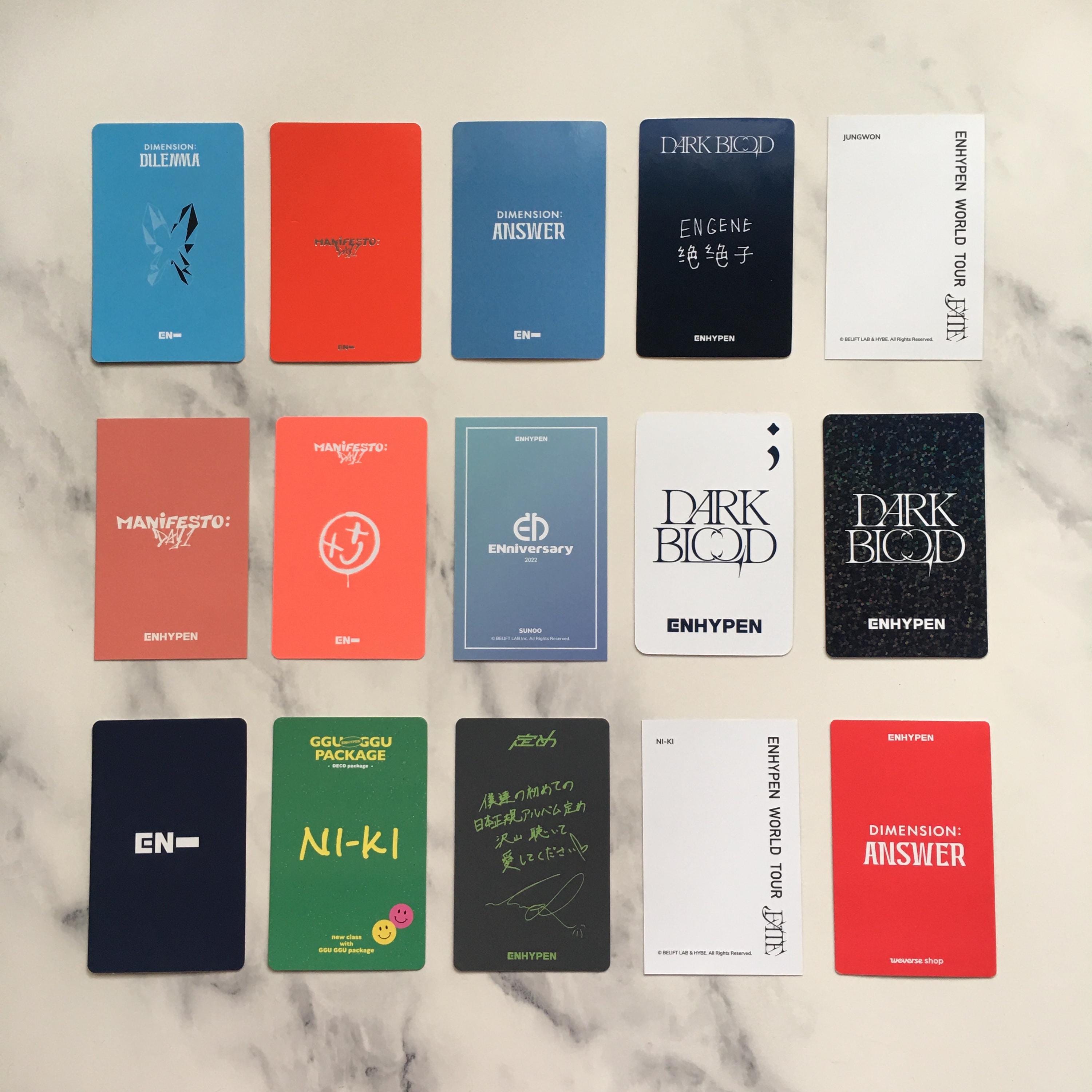 Clearance Sale!! OFFICIAL ENHYPEN Assorted Photocards - Etsy