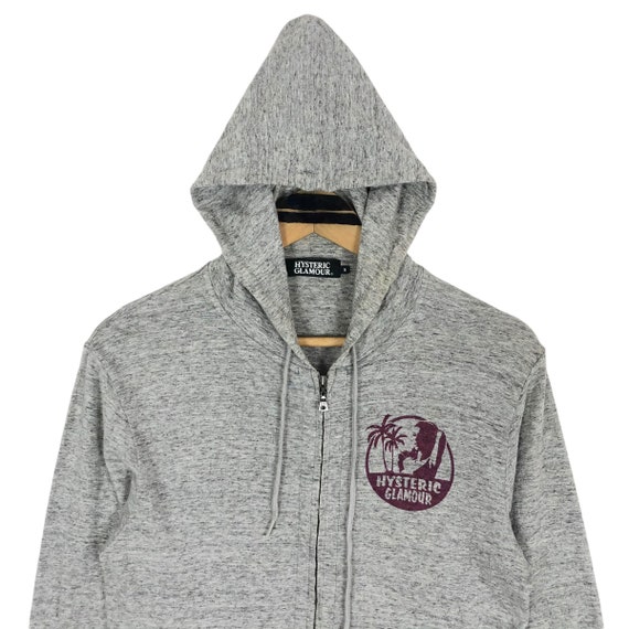 Vintage Hysteric Glamour Full Zip Hoodie: Big Logo Streetwear