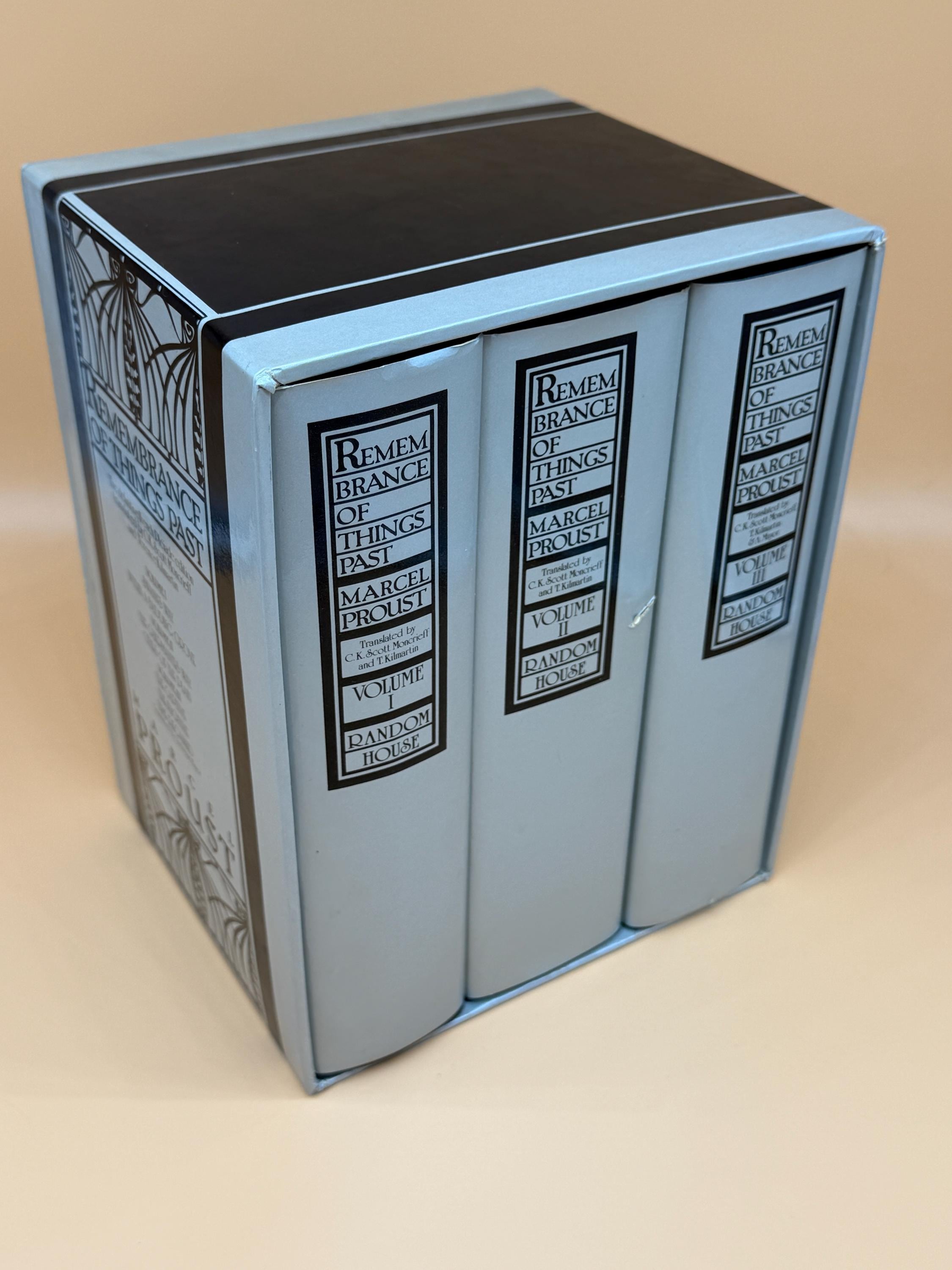 Remembrance of Things Past Marcel Proust 3 Vol Set Swann's Way The