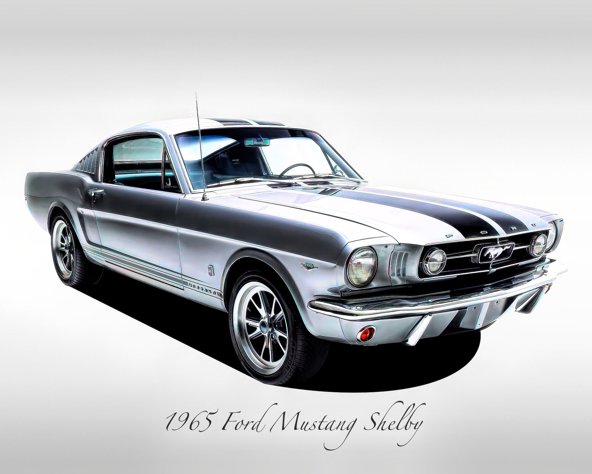 Classic Cars - 1965 Ford Mustang Shelby - Eleanor Gray - Muscle