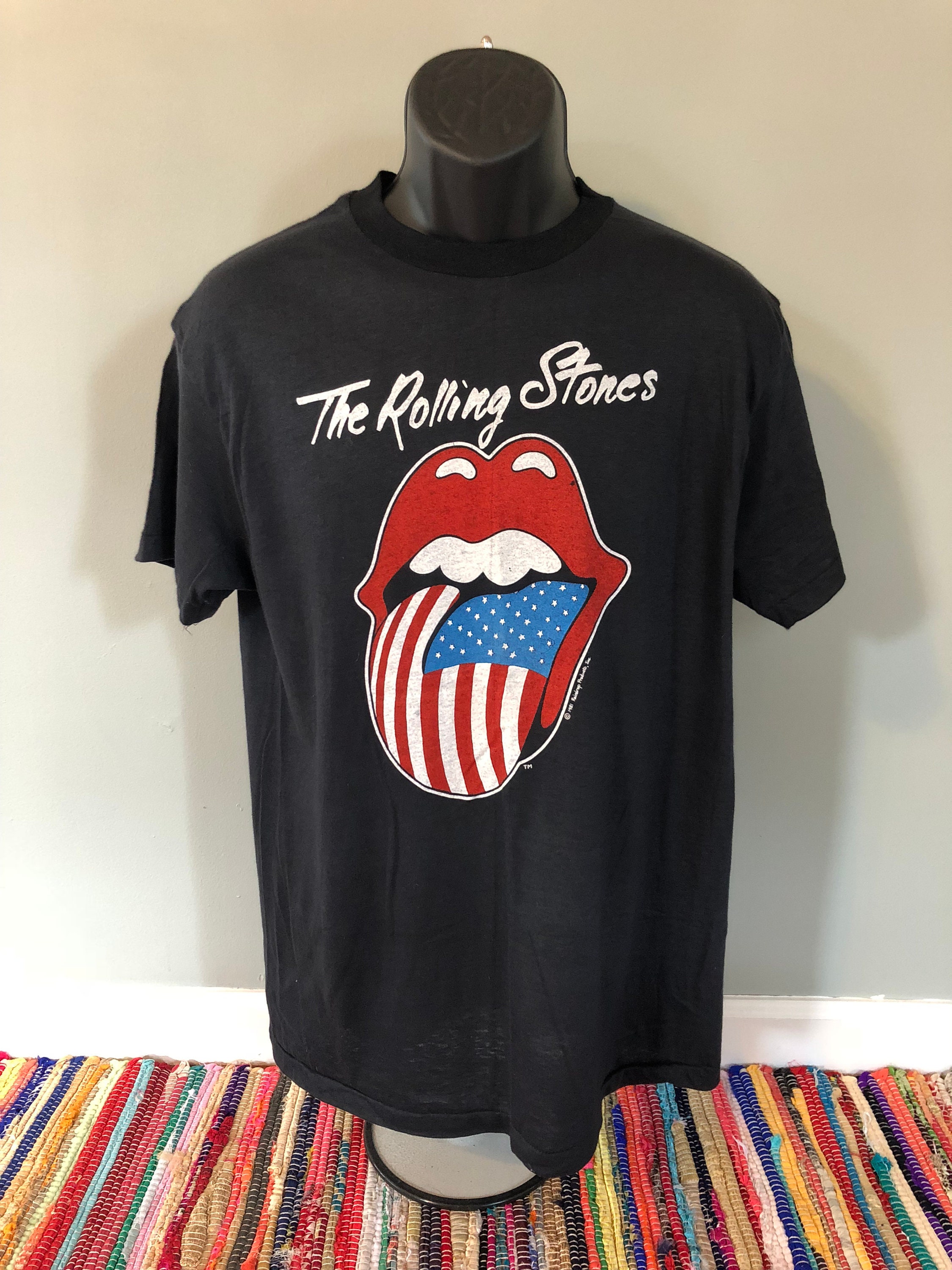 1981 Rolling Stones Tour Shirt Vintage Concert Tee North American