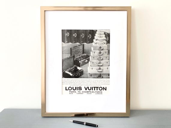1930年代のヴィンテージ ルイ・ヴィトン広告ポスター（本物