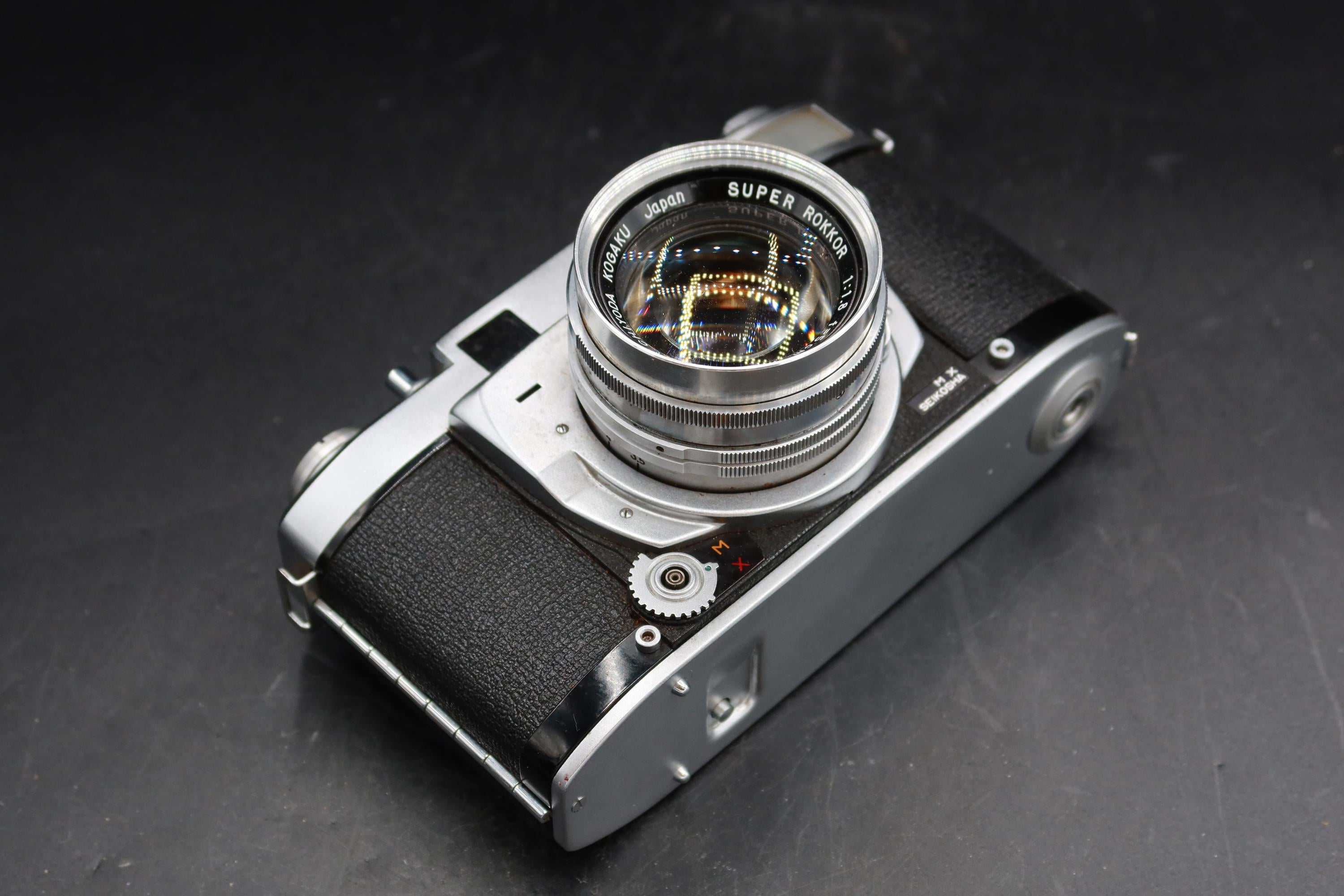 Minolta Super A Rangefinder Film Camera With 50mm F/1.8 Lens