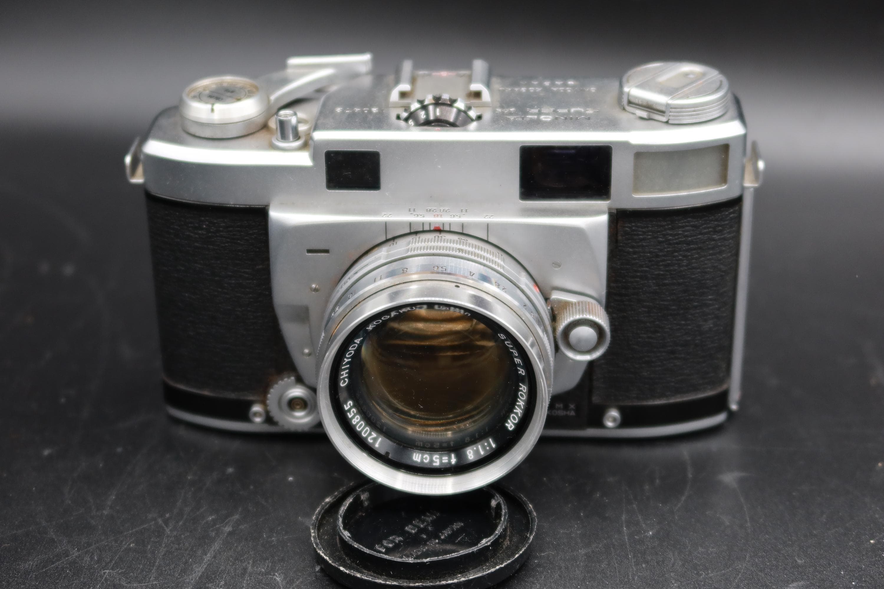 Minolta Super A Rangefinder Film Camera With 50mm F/1.8 Lens