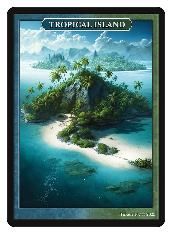 Tropical Island Dual Land Token Series 2 of Givememana's Tokens