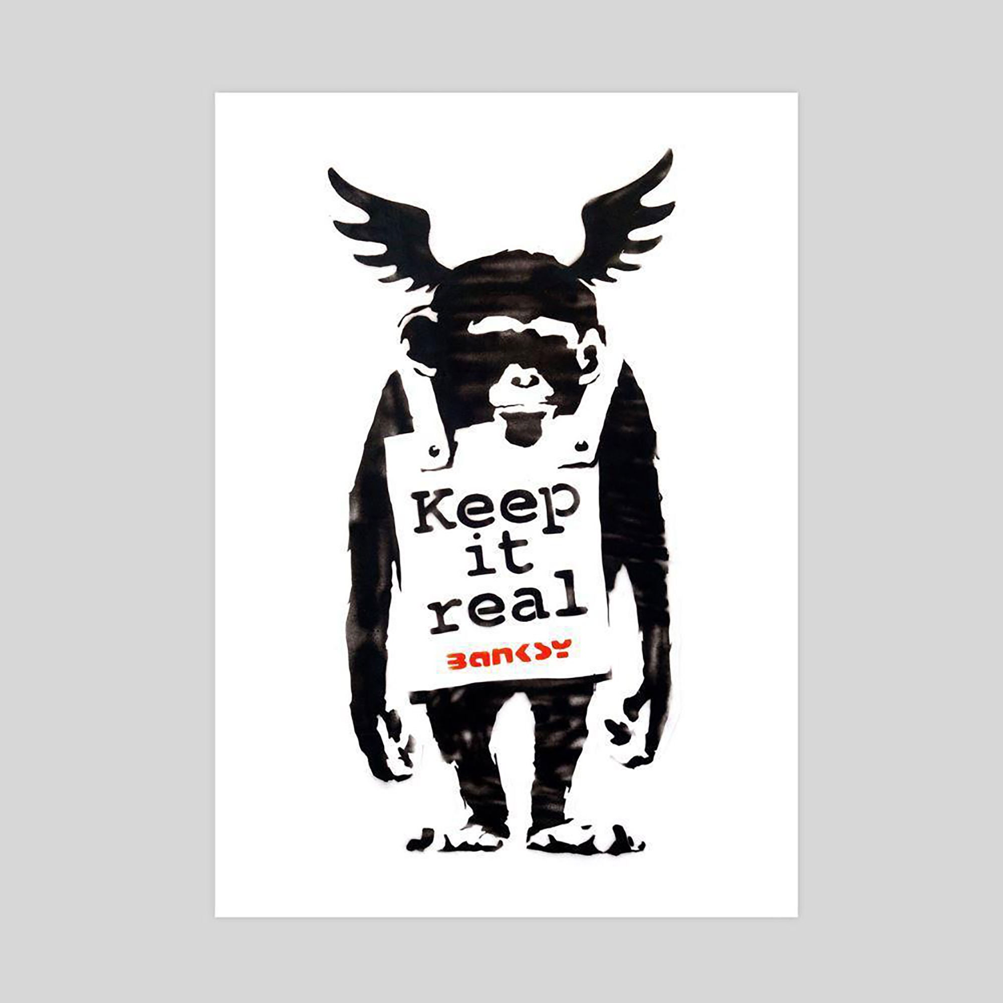 Keep It Real Monkey by Banksy Art Print - Etsy