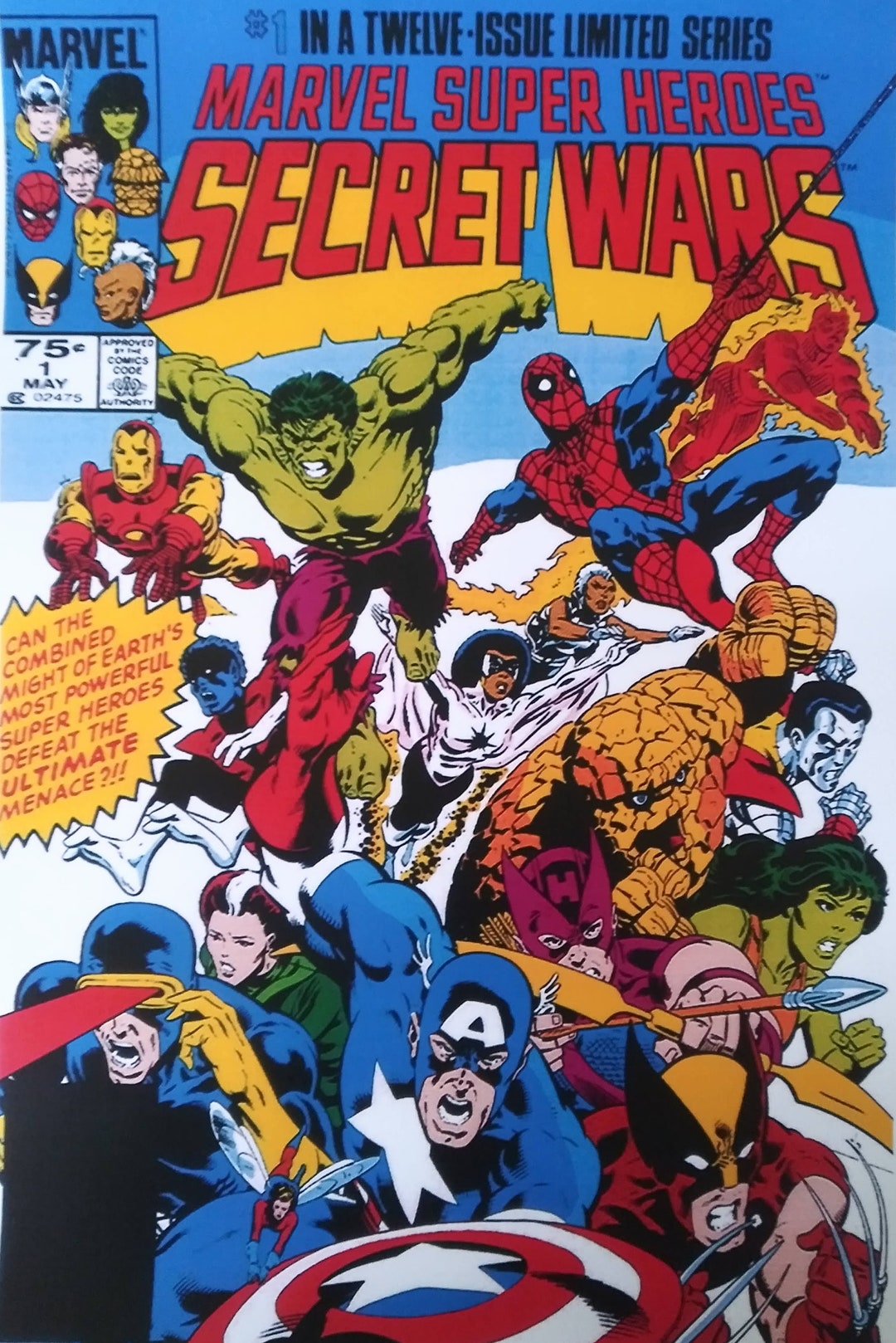 MARVEL SECRET WARS #1 Comic Cover Laminated Print - Etsy