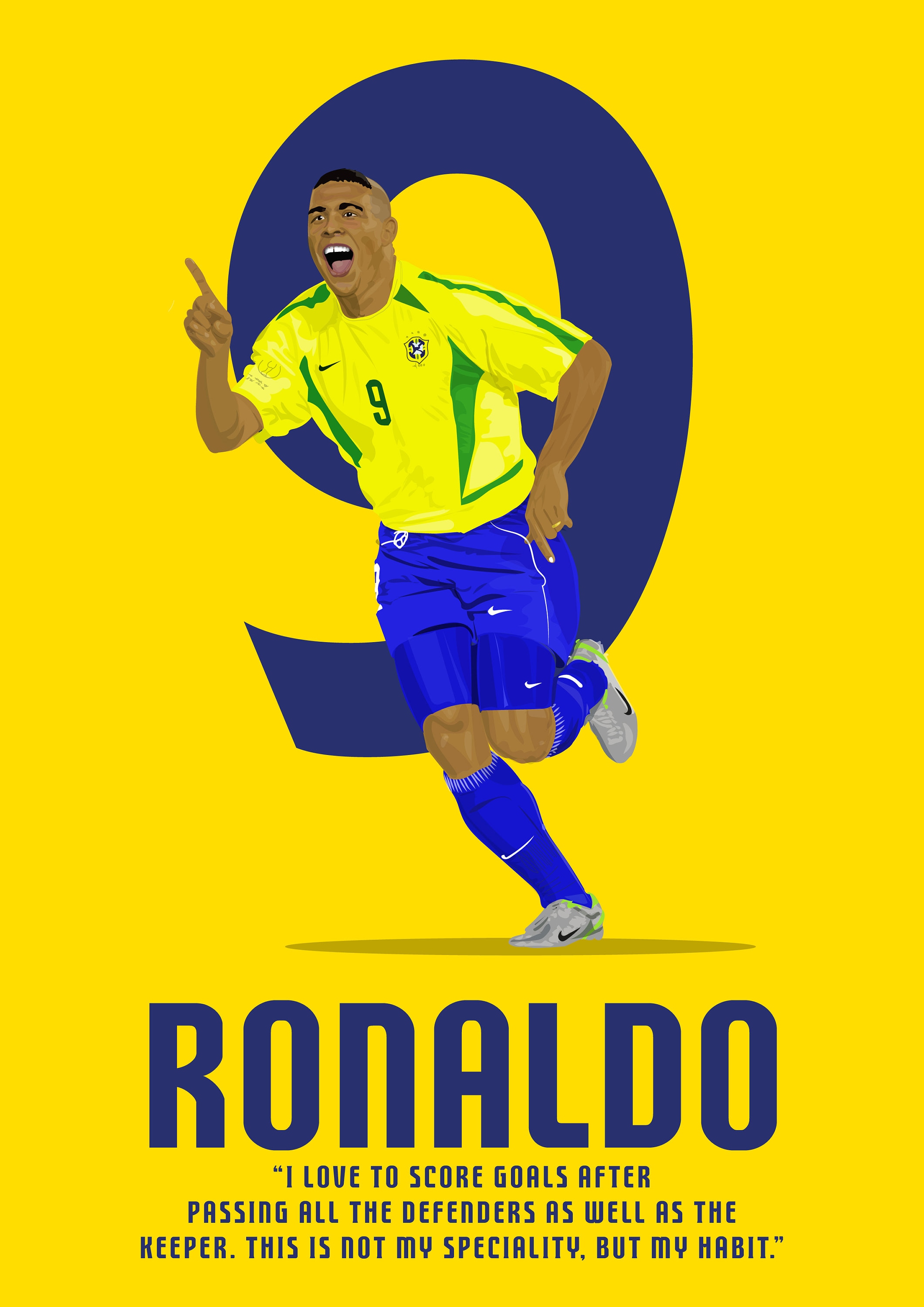 印刷物: ブラジル ロナウド ルイス ナザリオ デ リマ レジェンド