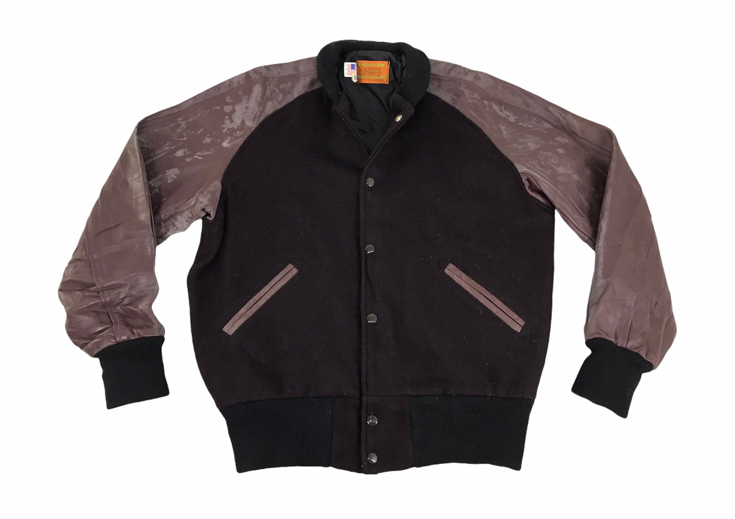 Vintage Skookum Letterman Centralia Knitting Mills USA Varsity