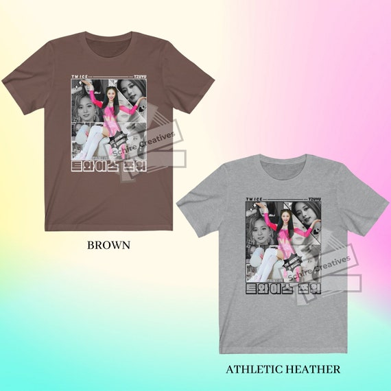 ツウィ ユニセックス シャツ、ツウィ グラフィック T シャツ、TWICE