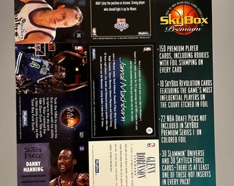 1994-95 Skybox Premium NBA Basketball Series 2 Uncut Perforated
