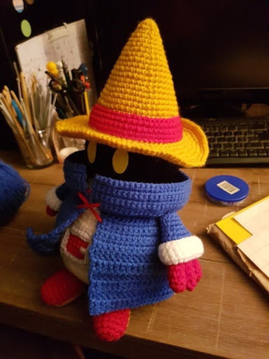 かぎ針編みのパターン 黒魔道士ビビ風ファイナルファンタジー