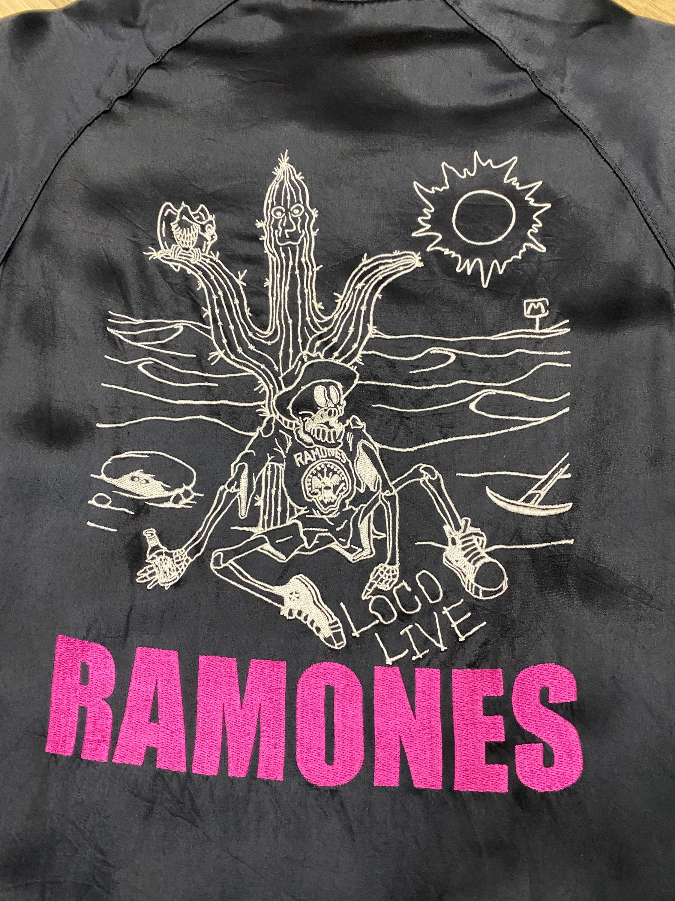 Vintage 90s Hysteric Glamour X Ramones Satin Jacket - Etsy