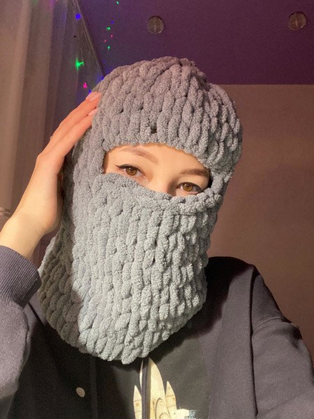Balaclava PATTERN Knit PDF Knitted Balaclava Hand Knitted Winter