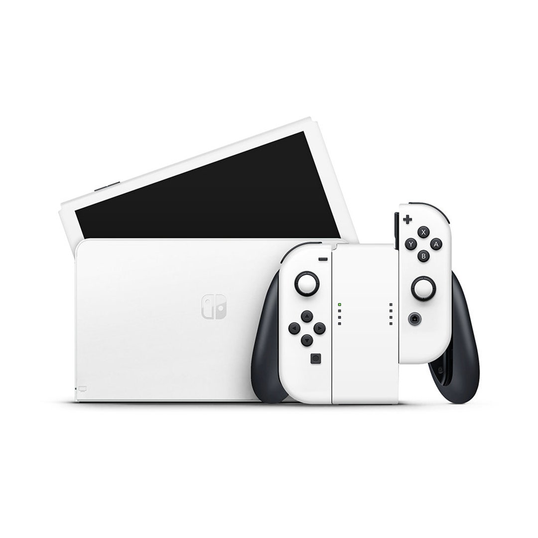Crisp White Nintendo Switch OLED Skin - Etsy