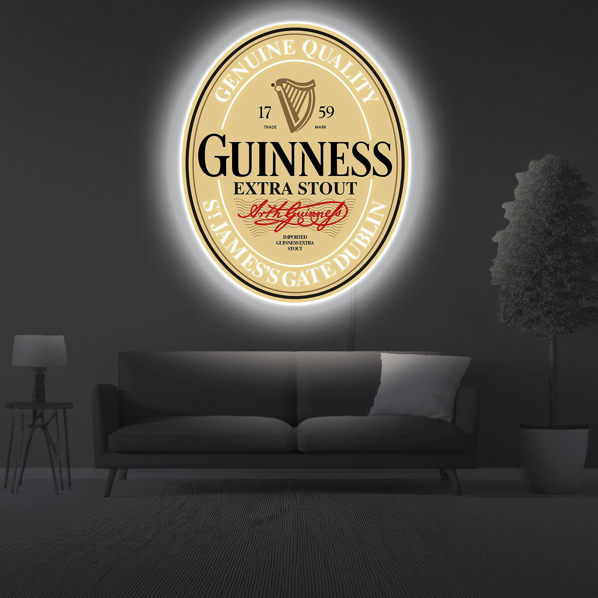 ギネスのネオンサイン、ギネスビールのサイン、ギネスのLEDサイン